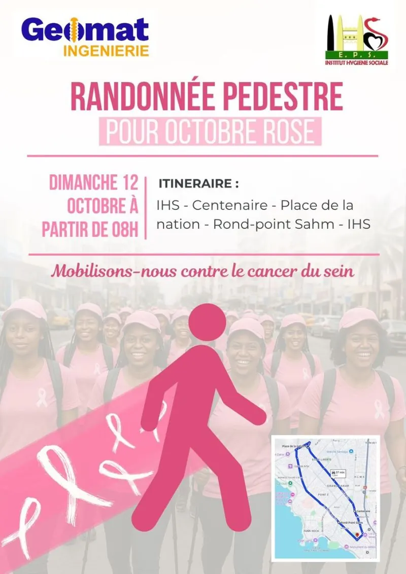 Randonnée pédestre - octobre rose