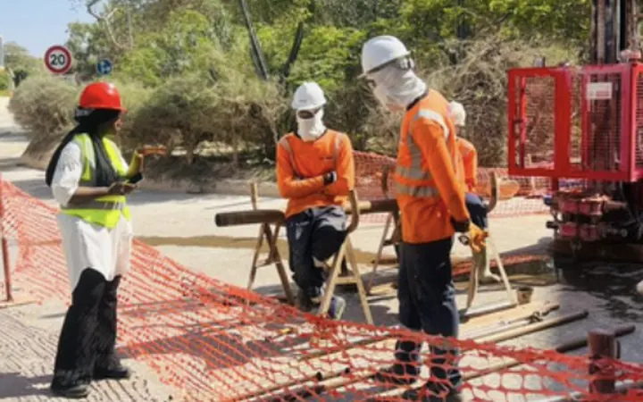 Nouveau convoyeur de 50 m sur le site industriel de Sococim